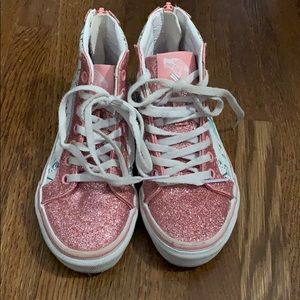 Vans glitter sk8 high top size 11